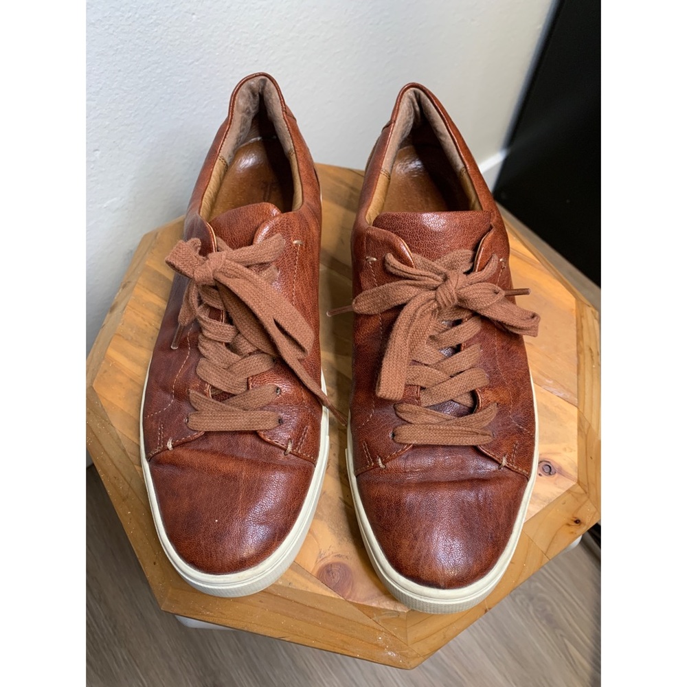 Frye Ivy Low Lace Leather Sneakers